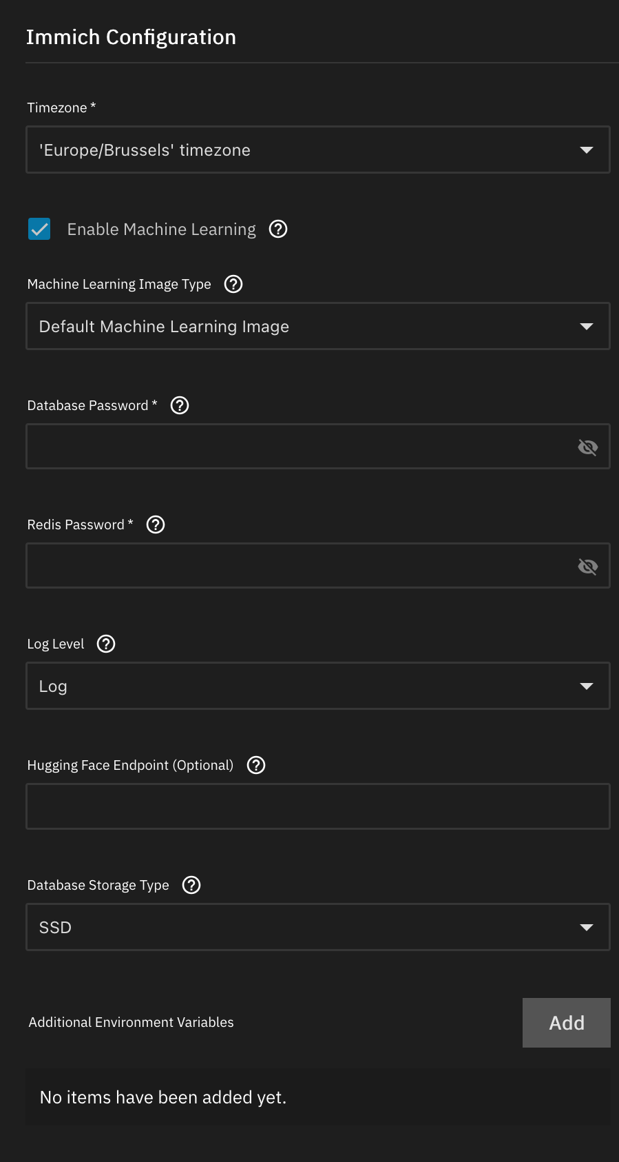 Configuration Settings